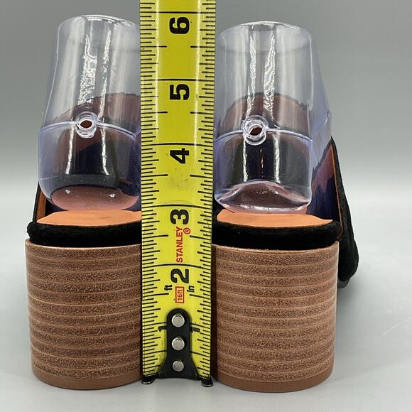 NEW Gentle Souls by Kenneth Cole Women’s Chas Suede Sandals Black Size 8M - Picture 4 of 10